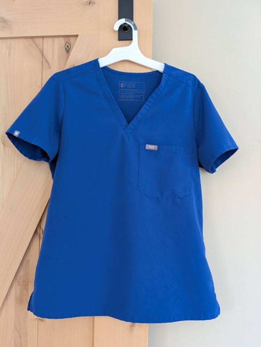 Figs Catarina Scrub Top Small S Winning Blue